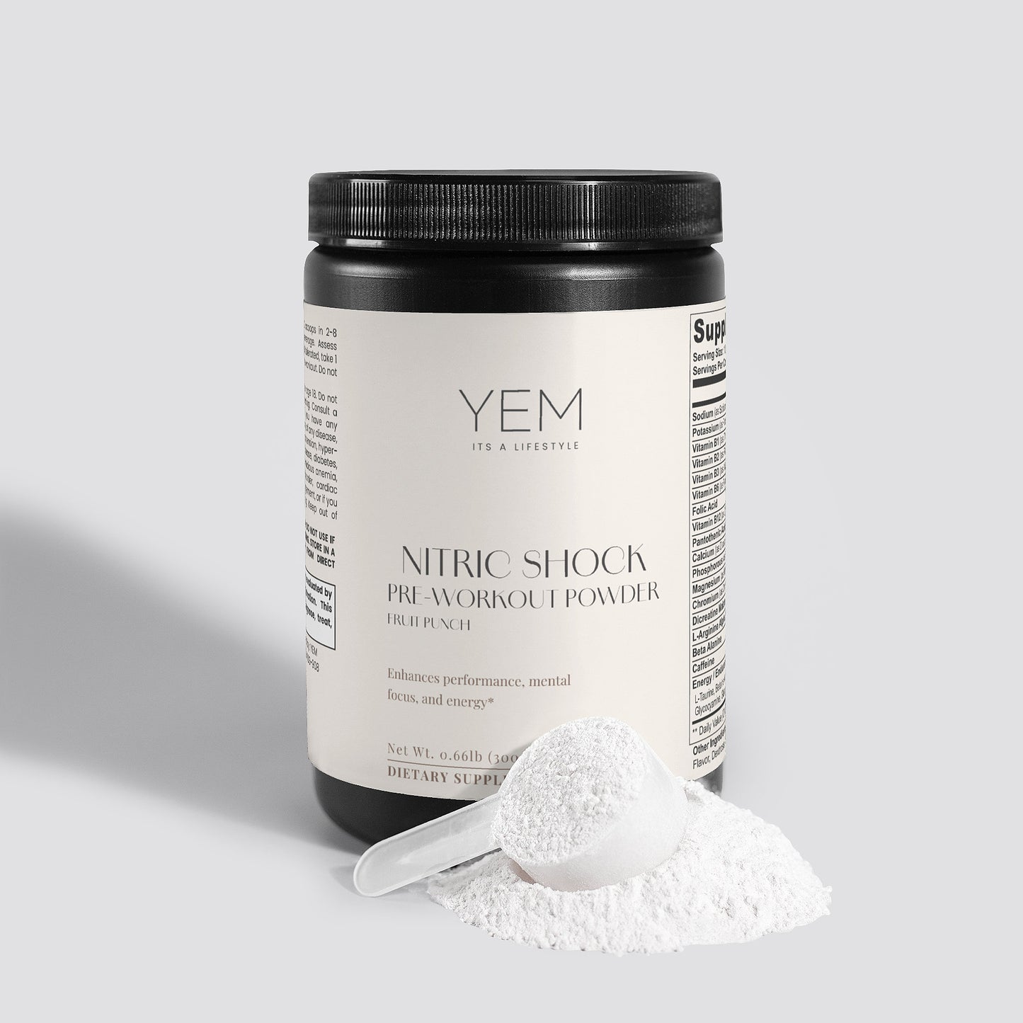Nitric Shock Pre-Workout Powder (Fruit Punch)